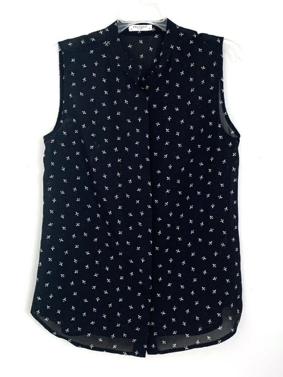 Equipment Tops - Equipment Femme Size M 100% Silk Blouse Sleeveless